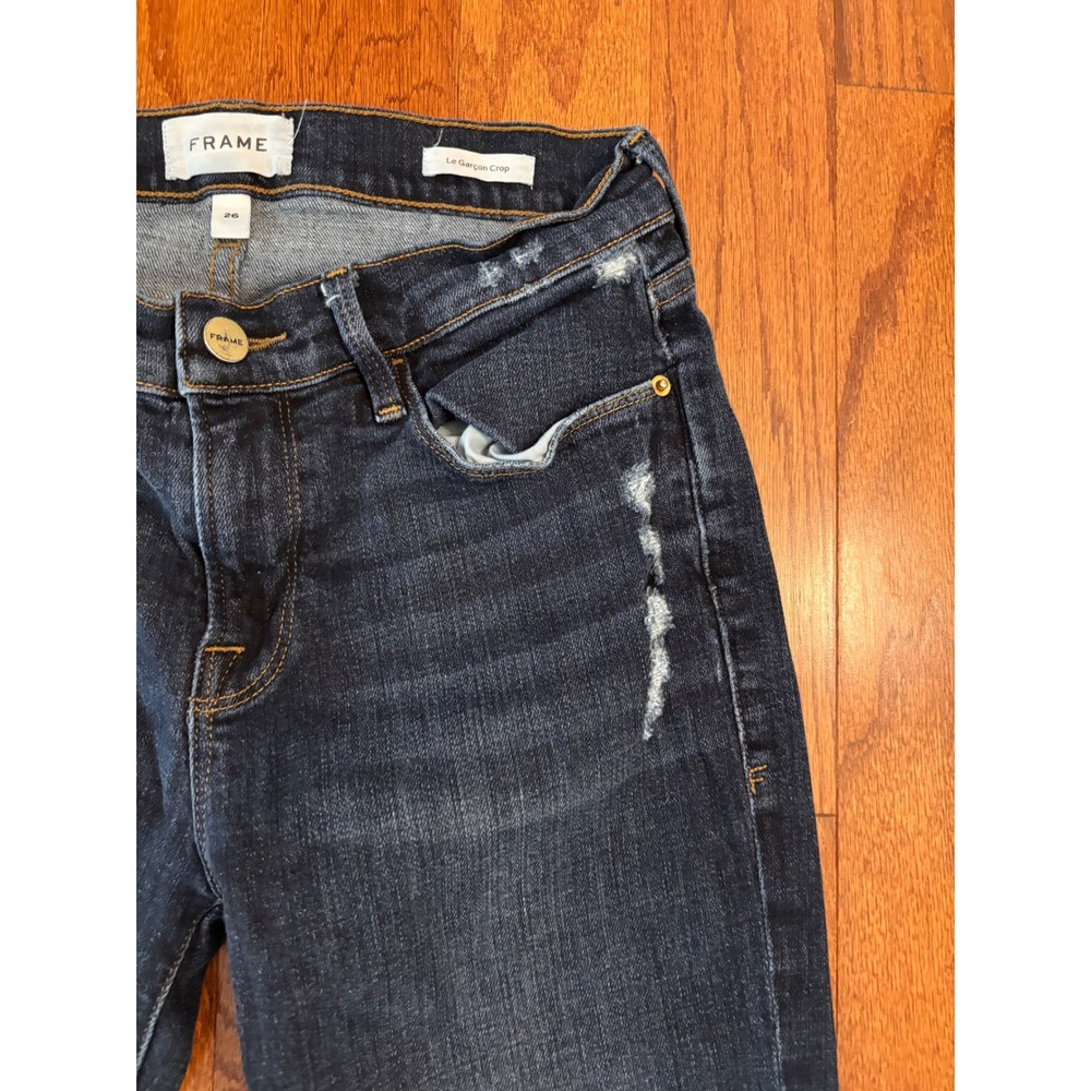 Frame Le Garçon Crop Jeans Size 26 - Picture 5 of 10